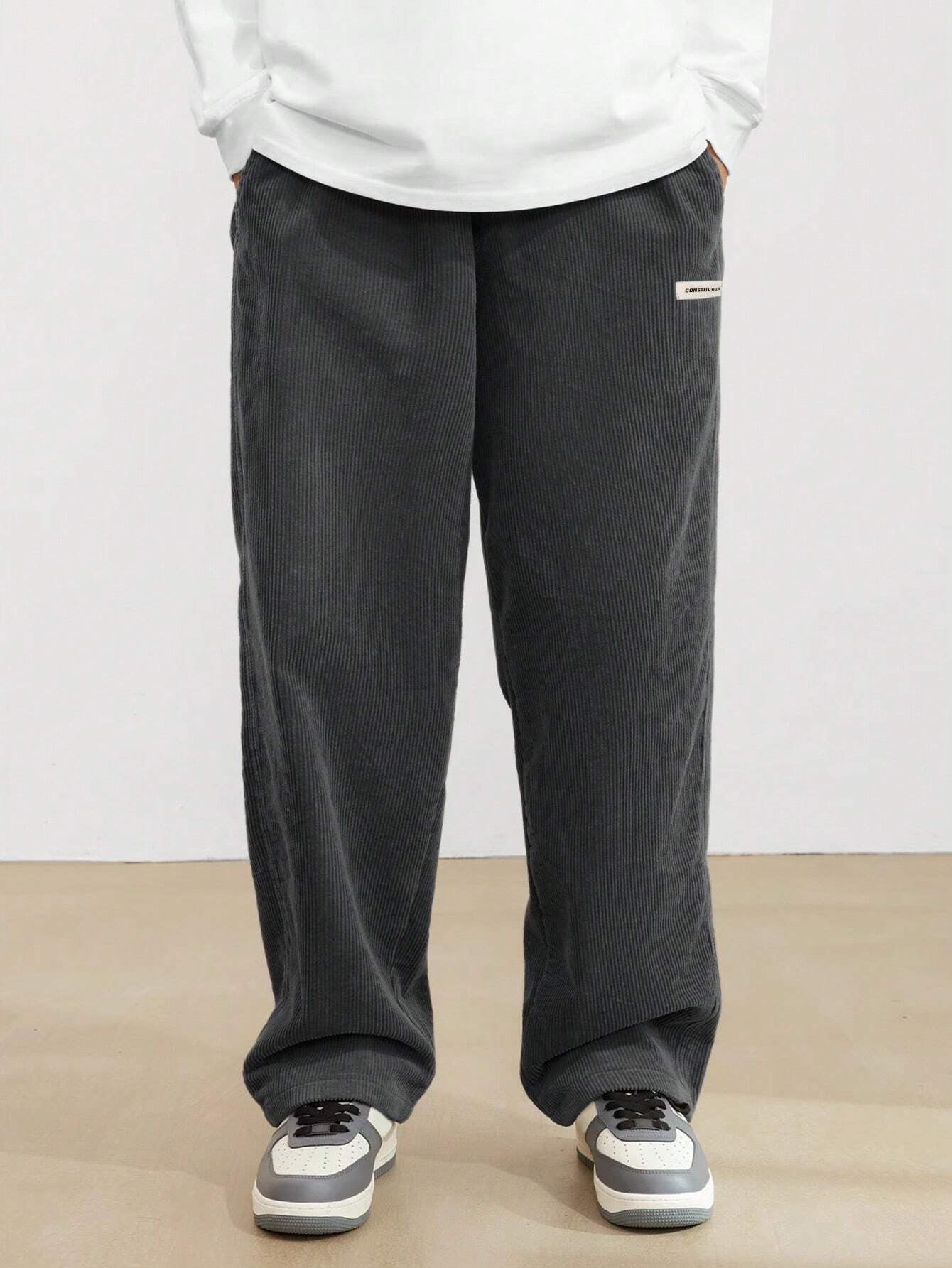 Claim Dot Men'S Solid Color Casual Everyday Trousers Men'S Streetwear Pants, Boy Friend Gifts, for Fall